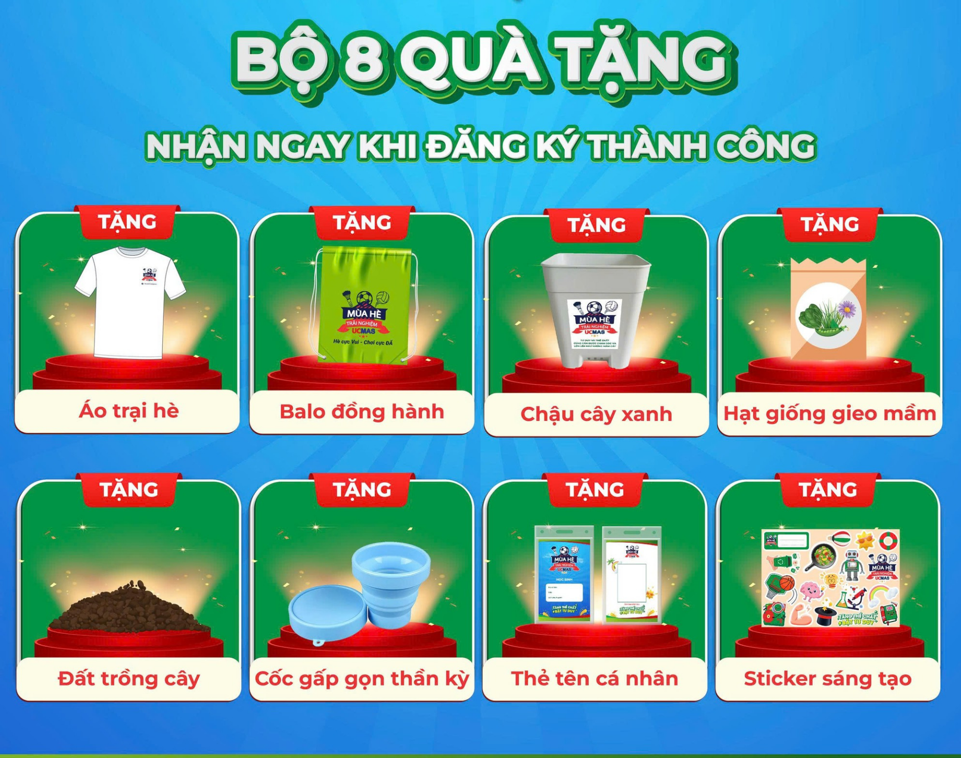Bộ 8 quà tặng UCMAS
